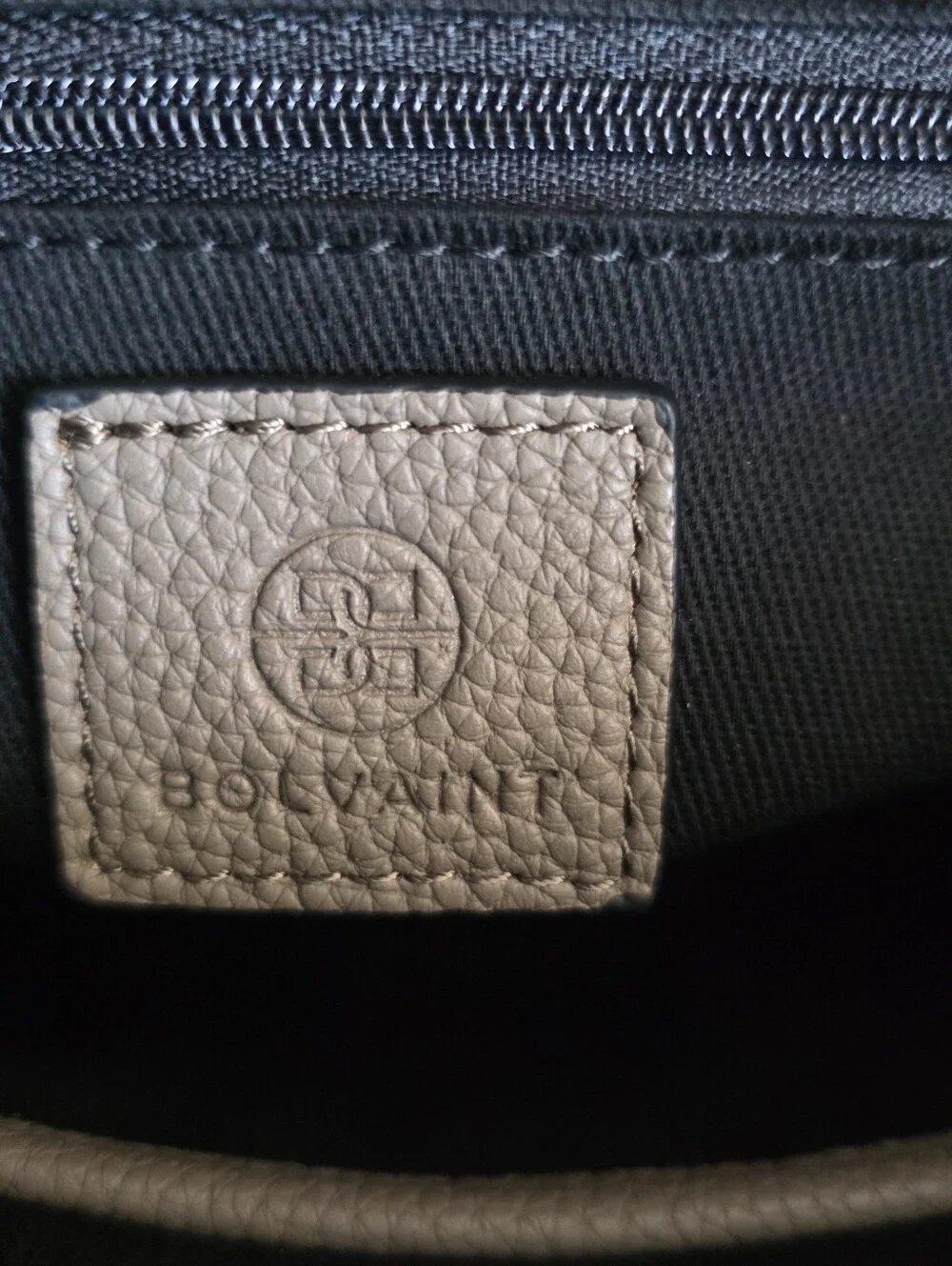 Bolvaint Paris The Claudine Leather Handbag NWT Elephant Gray